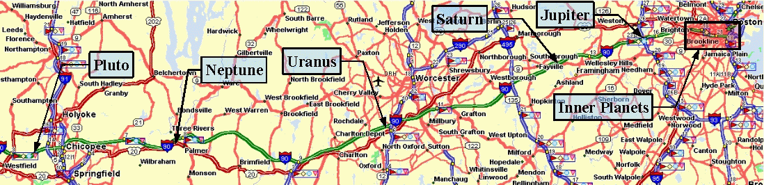 Mass Pike Map